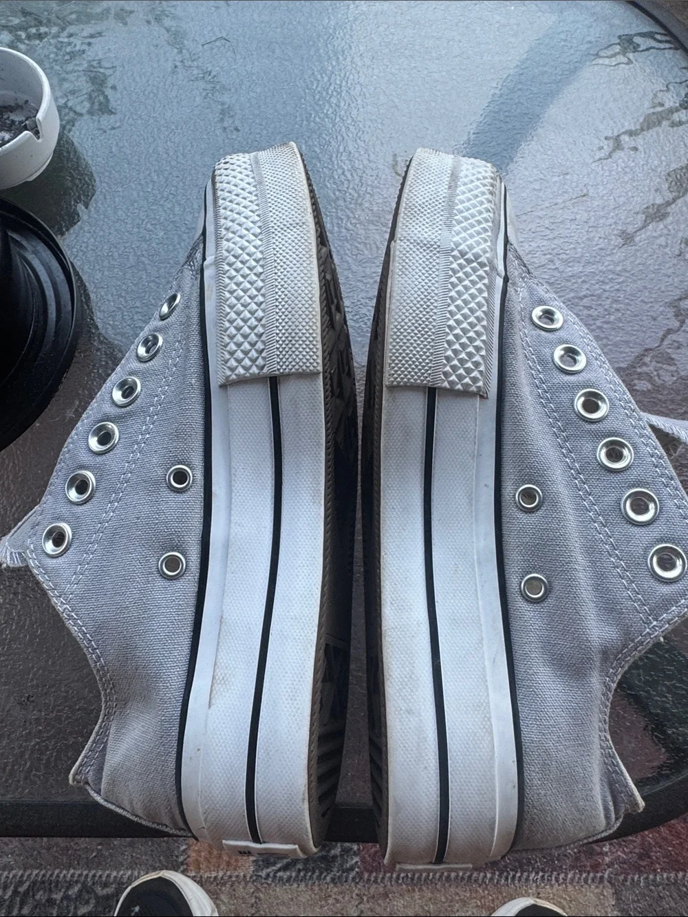 Converse Kids Gray Low-Top All Star Sneakers *have shoe strings